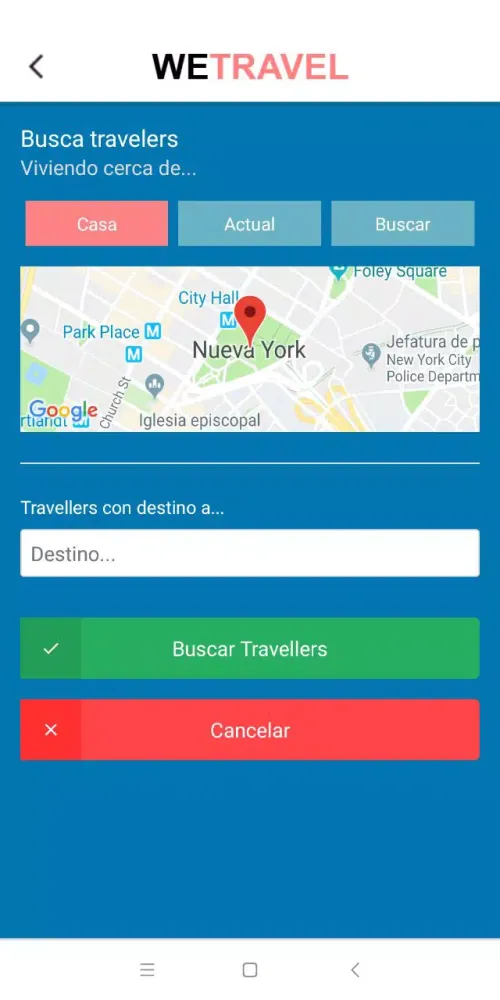 Скриншоты wetravel, una nueva forma de c