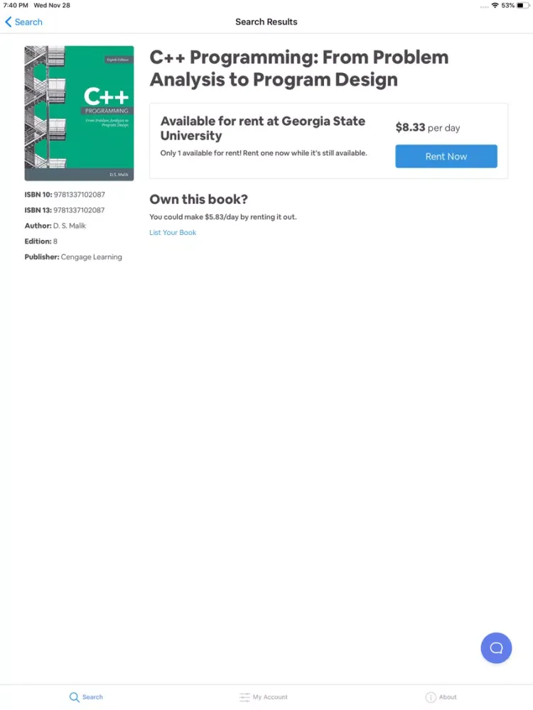Total Textbooks Rentals iPad  Screenshots