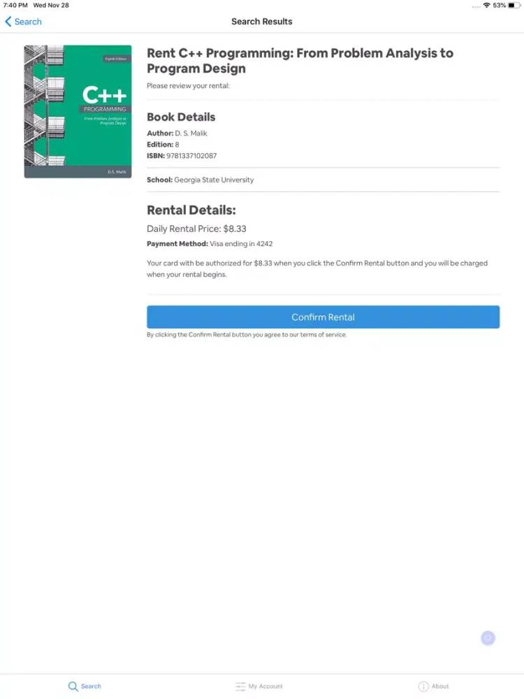 Total Textbooks Rentals iPad  Screenshots