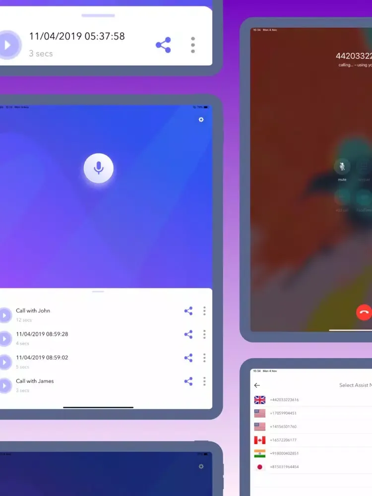 Capturas de pantalla de Call Recorder - Unlimited iPad 