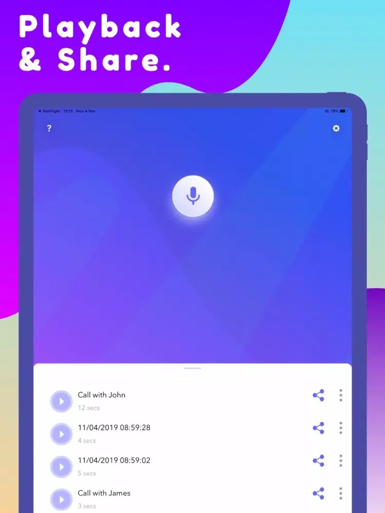 Capturas de pantalla de Call Recorder - Unlimited iPad 