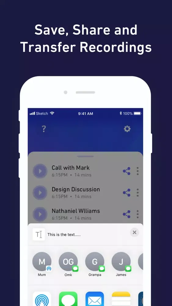 Capturas de pantalla de Call Recorder - Unlimited