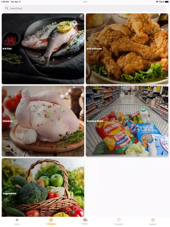 Zrzuty ekranu Eddy food and grocery delivery iPad 