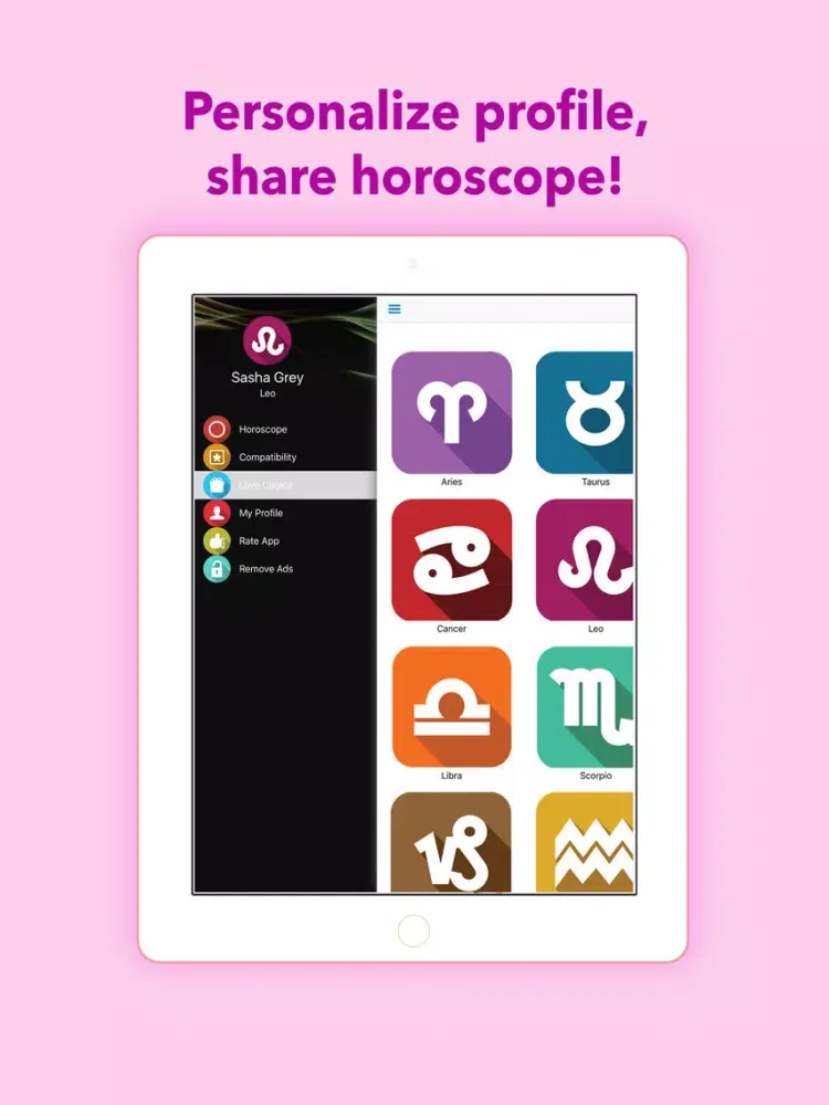 Capturas de tela do Love Horoscope 2019 iPad 