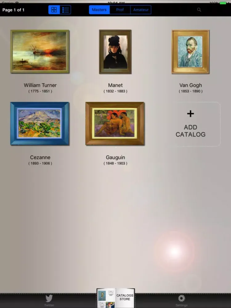 Capturas de pantalla de artDatabase - The Art Guide iPad 