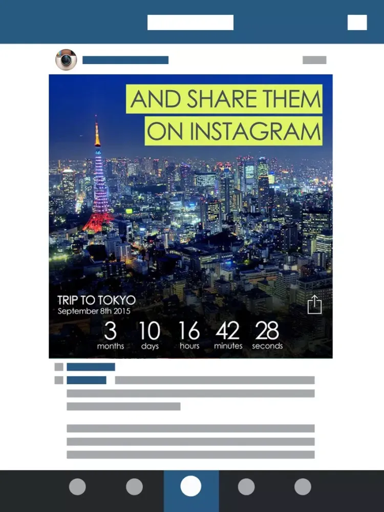 Countdown to Events and Share Timer Countdowns with 3, 2, 1 for Instagram iPad  スクリーンショット