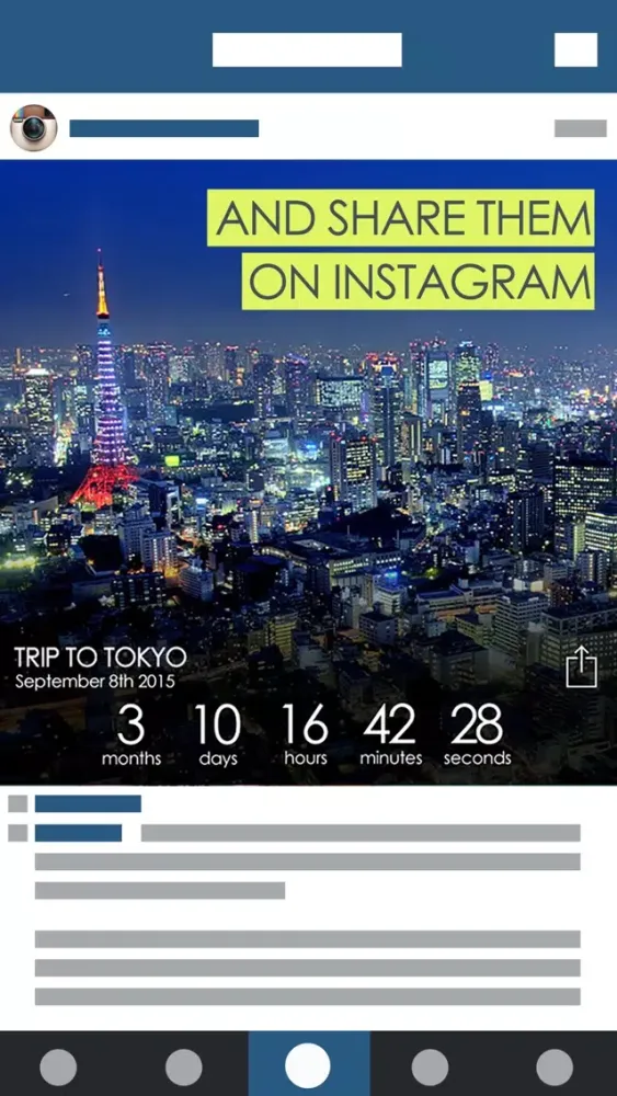 Countdown to Events and Share Timer Countdowns with 3, 2, 1 for Instagram スクリーンショット