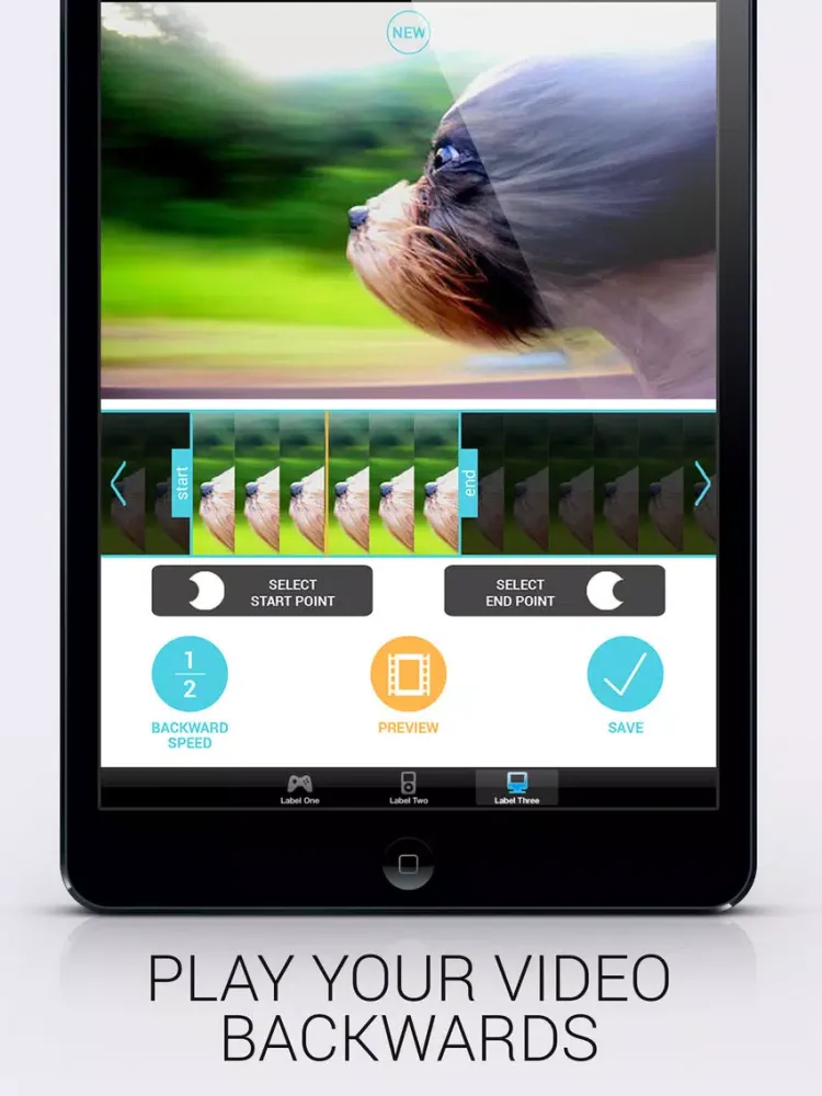 Скриншоты Backward Video - Reverse movie clips with slo-mo rewind editing for Vine and Instagram iPad 