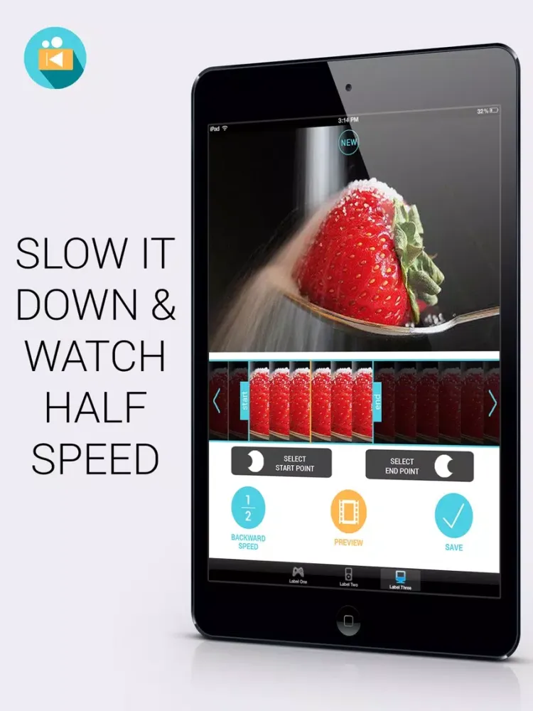 Скриншоты Backward Video - Reverse movie clips with slo-mo rewind editing for Vine and Instagram iPad 