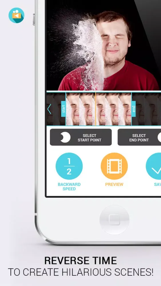 Скриншоты Backward Video - Reverse movie clips with slo-mo rewind editing for Vine and Instagram