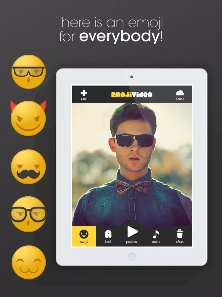 Screenshot di EmojiVideo: Add Emojis to Vids iPad 
