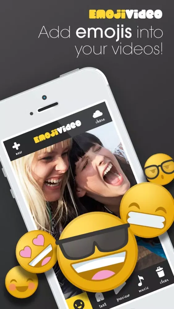Screenshot di EmojiVideo: Add Emojis to Vids