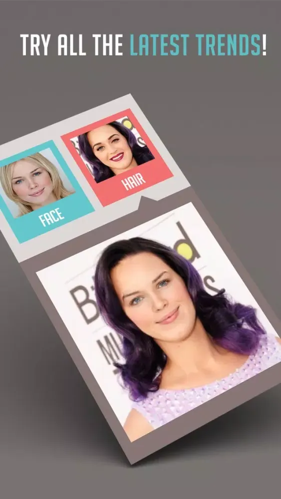 Hairstyle Swap! Preview a New Hair Color, Length & Look With Celebrities and Friends Screenshots