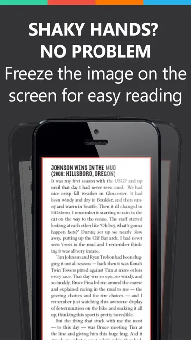 Captures d'écran de Magnifying Glass Reader with Light for iPhone