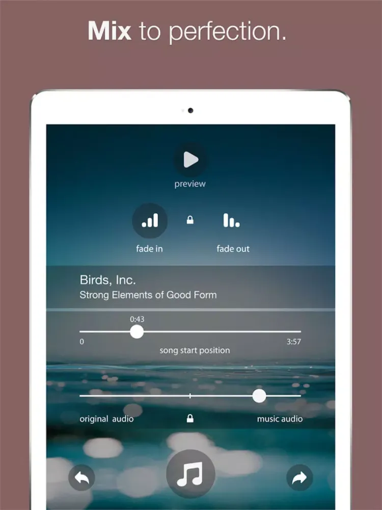 Ảnh chụp màn hình của MusicVideo: Add Songs to Video iPad 