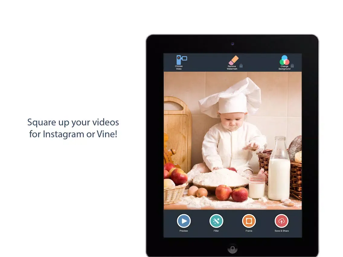 Captures d'écran de Square Video + Crop Resize Fit Zoom & Rotate Vids iPad 