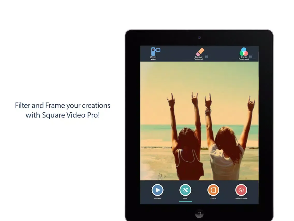 Captures d'écran de Square Video + Crop Resize Fit Zoom & Rotate Vids iPad 