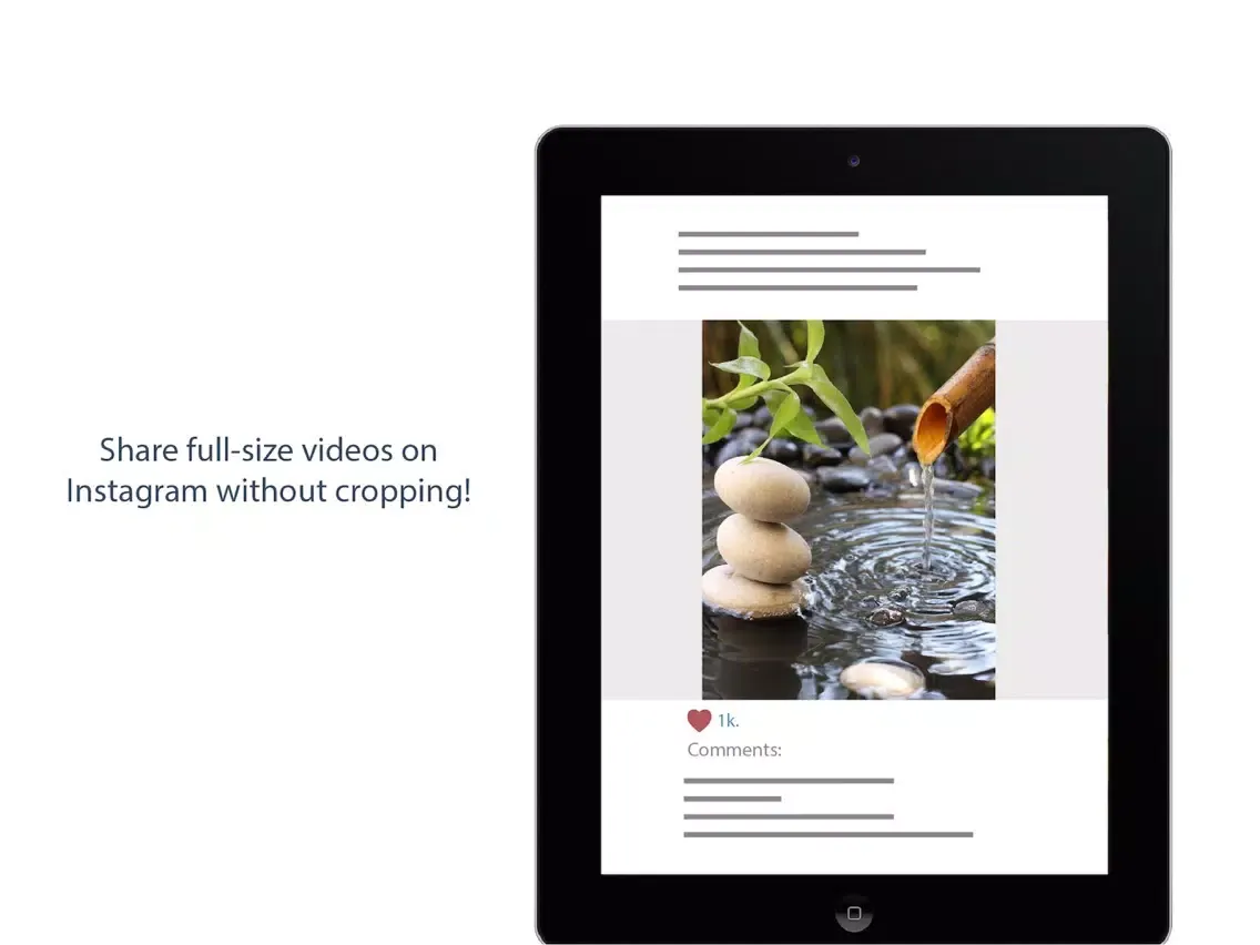 Captures d'écran de Square Video + Crop Resize Fit Zoom & Rotate Vids iPad 