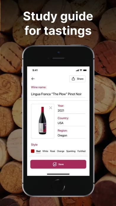 Ảnh chụp màn hình của Wine Tracker: Tasting Notes