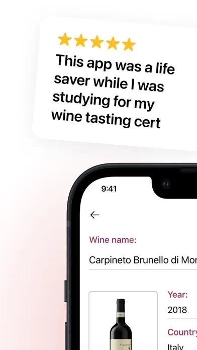 Ảnh chụp màn hình của Wine Tracker: Tasting Notes