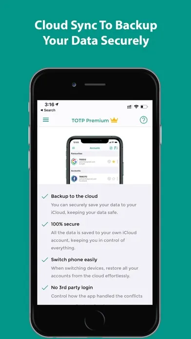 TOTP Authenticator – Fast 2FA Screenshots