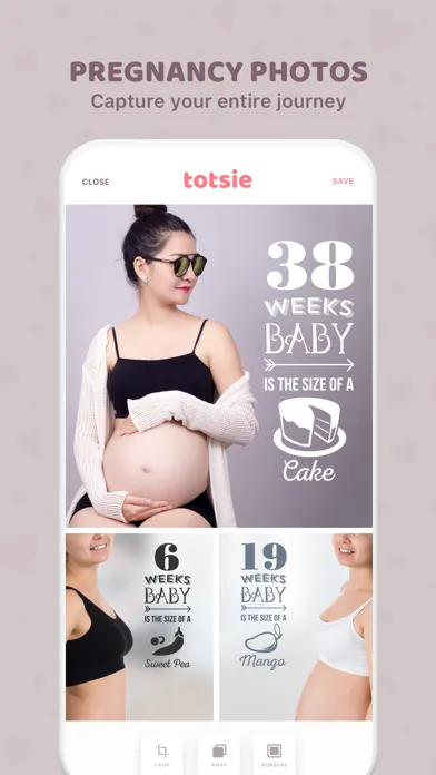Totsie – Baby Photo Editor سکرین شاٹس
