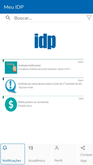 Meu IDP سکرین شاٹس