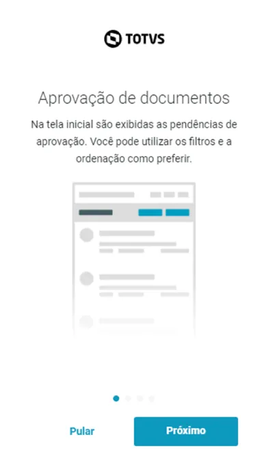 Zrzuty ekranu Minhas Pendências de Aprovação