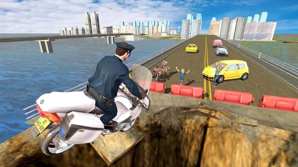 Flying Police Bike Rider 2016 - Ride & Fly Motorcyle in the City To be a Best Traffic police Screenshots