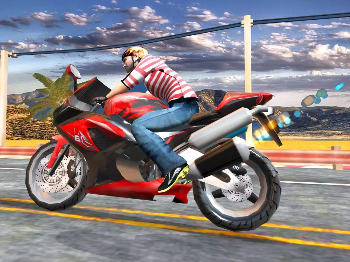 Highway Traffic Bike Escape 3D - Be a Bike Racer In This Motorcycle Game For FREE iPad  Screenshots