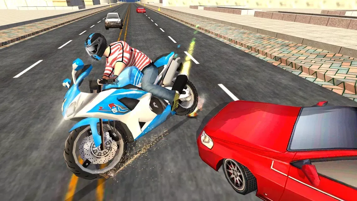 Highway Traffic Bike Escape 3D - Be a Bike Racer In This Motorcycle Game For FREE Screenshots