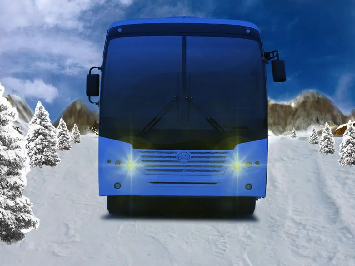 Captures d'écran de Offroad Snow Hill Bus Drive 3D - Enjoy Tourist Driving Adventure 2016 iPad 