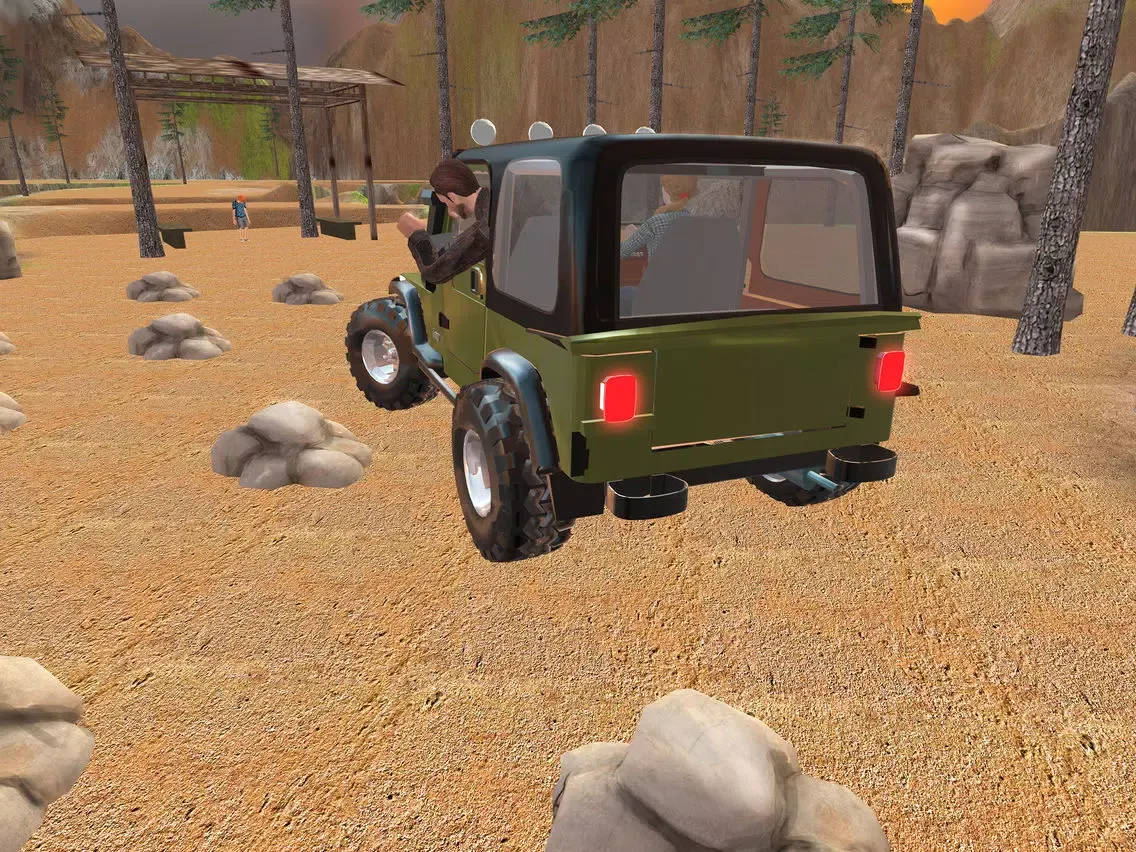 صور Offroad 4x4 Hill Flying Jeep - Fly & Drive Jeep in Hill Environment iPad 