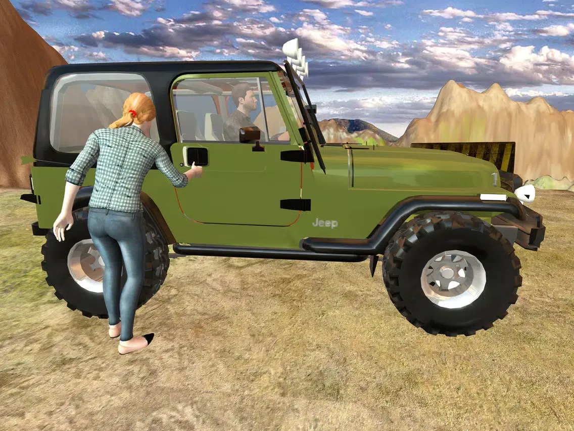 صور Offroad 4x4 Hill Flying Jeep - Fly & Drive Jeep in Hill Environment iPad 