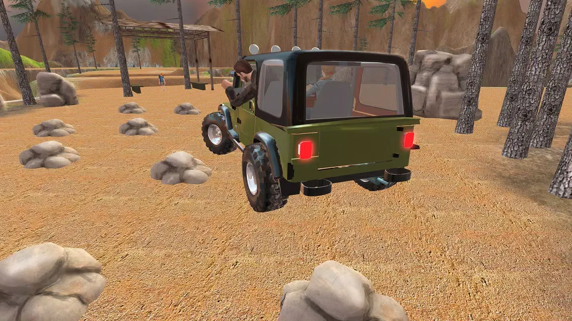 صور Offroad 4x4 Hill Flying Jeep - Fly & Drive Jeep in Hill Environment