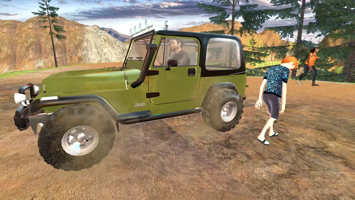صور Offroad 4x4 Hill Flying Jeep - Fly & Drive Jeep in Hill Environment
