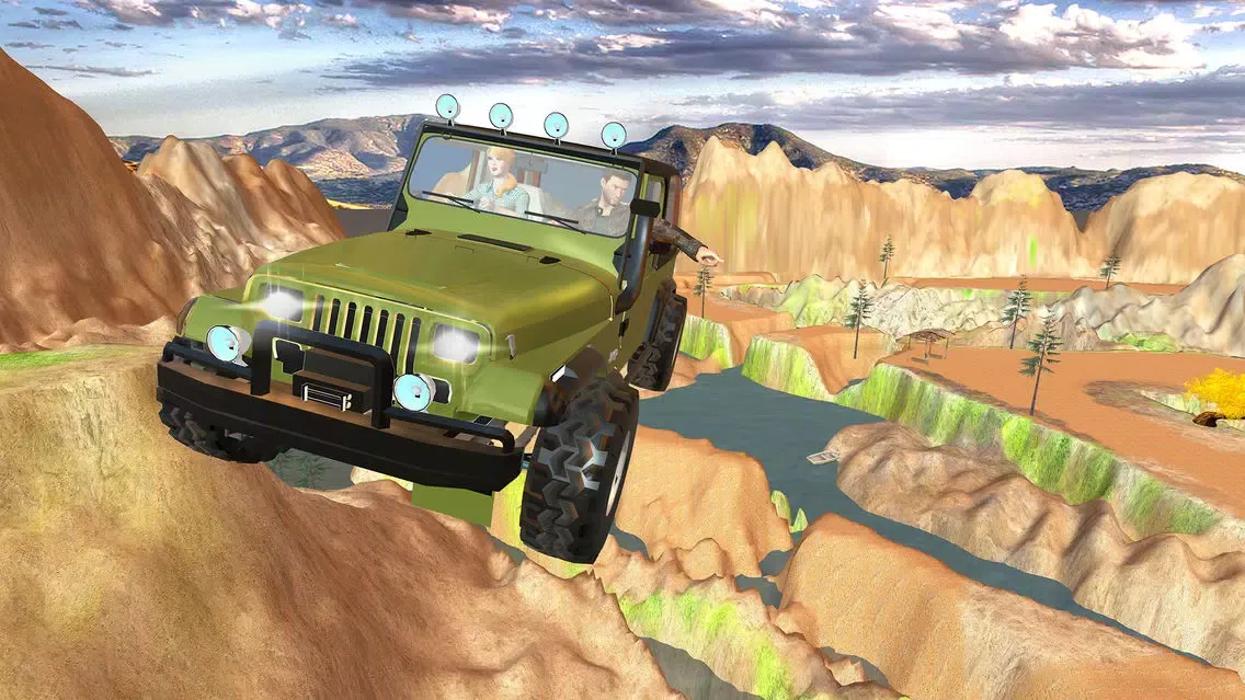 صور Offroad 4x4 Hill Flying Jeep - Fly & Drive Jeep in Hill Environment