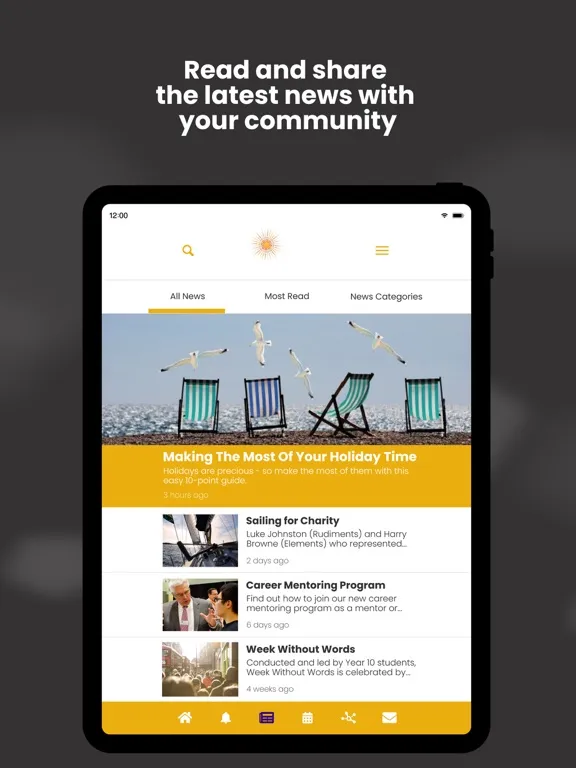 Ảnh chụp màn hình của Stars Alumni Community iPad 