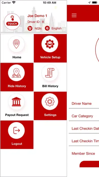 Capturas de tela do GoTouch Drivers: Drive&Deliver