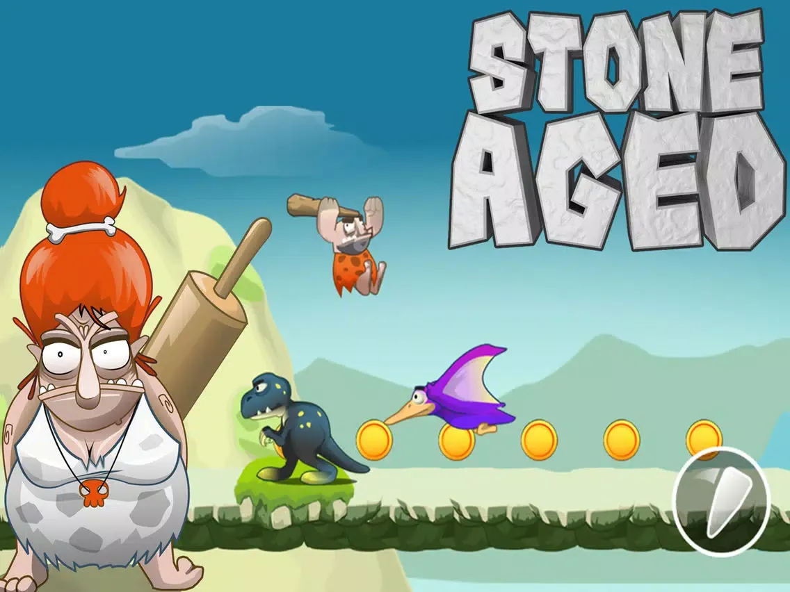 Stone Aged - Caveman Runner In Super Stone Age World iPad 스크린샷