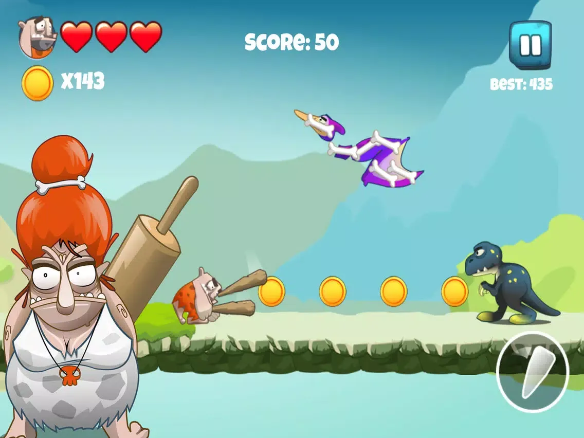 Stone Aged - Caveman Runner In Super Stone Age World iPad 스크린샷