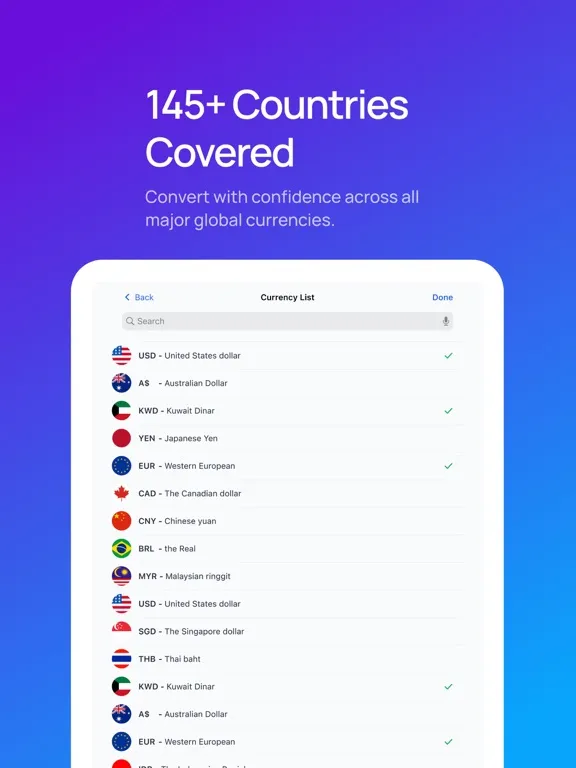 صور Currency: Fast, Accurate iPad 