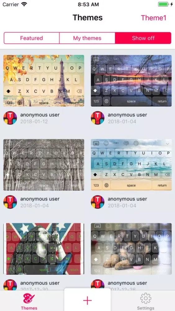 Touchberry - Keyboard Themes Screenshots