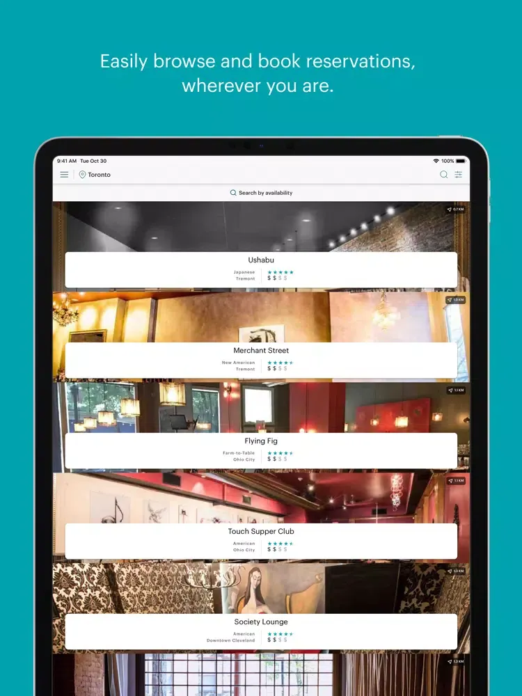 Screenshot di TouchBistro Dine iPad 