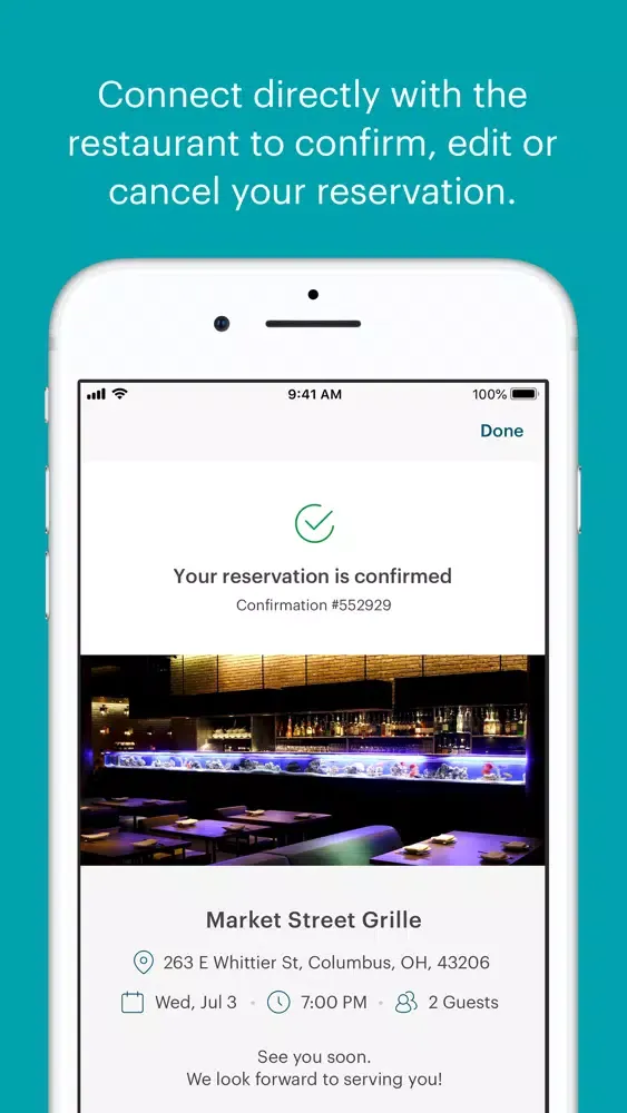 Screenshot di TouchBistro Dine