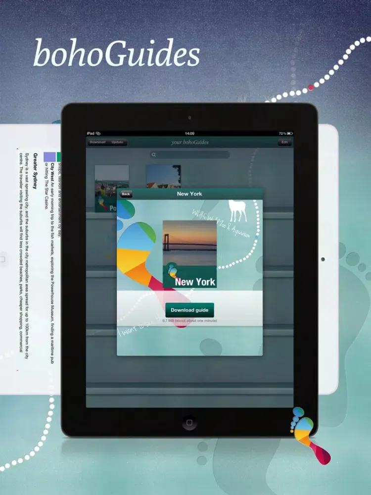 Offline map + guides ~ bohoGuides LITE iPad 应用截图