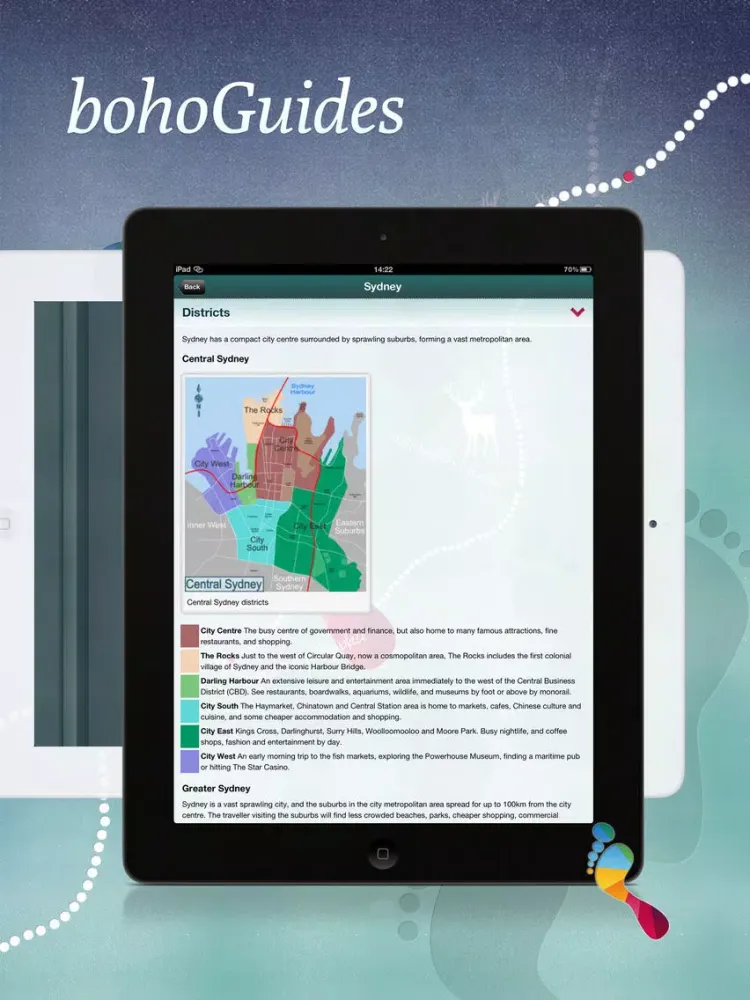 Offline map + guides ~ bohoGuides LITE iPad 应用截图