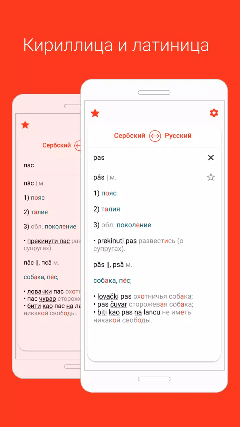 Serbian-Russian dictionary Screenshots