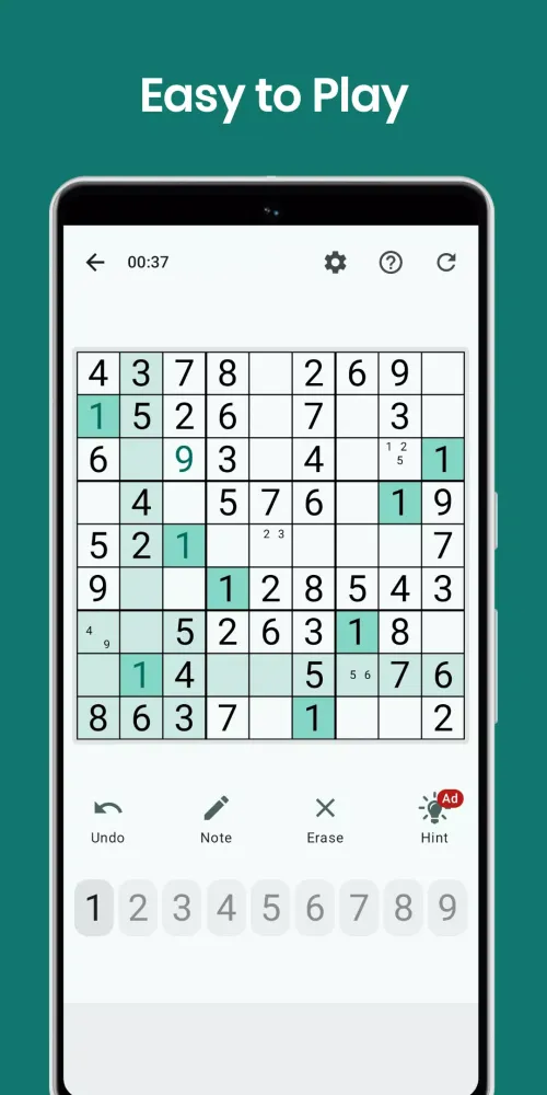 Screenshot di Sudoku