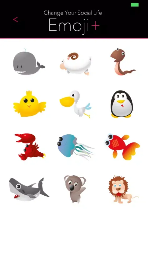 ภาพหน้าจอของ Emoji+ lite for Facebook, Twitter, Timblr, Line, Sina Weibo, Message, AirDrop, iOS 7